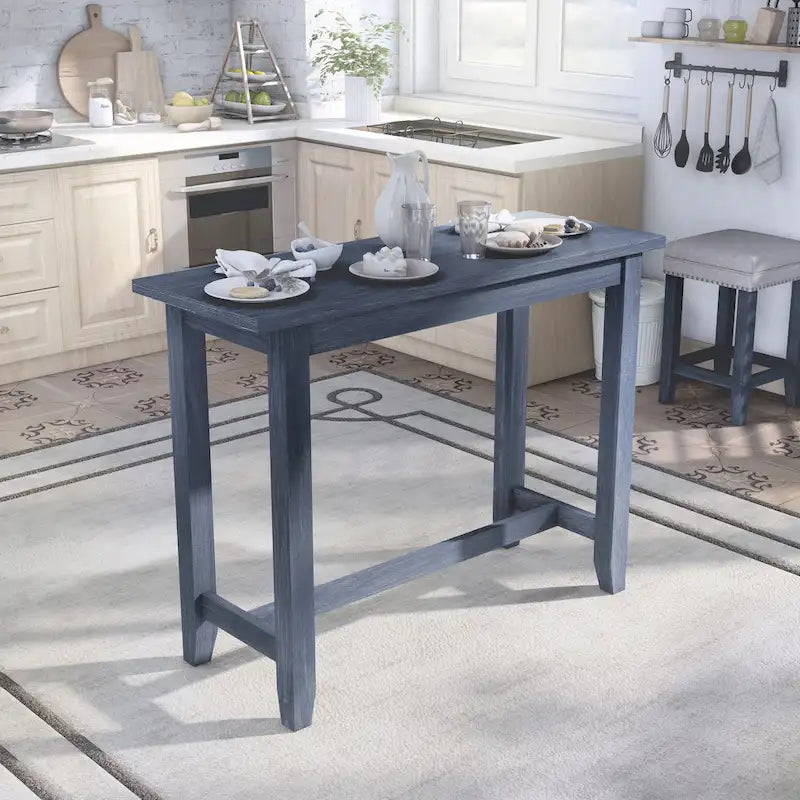 Tavolo ad altezza bancone Furniture of America Ibella da 64 pollici con porta USB