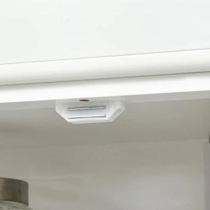 Dispensa da cucina da 72,5", mobile indipendente con 4 ante e ripiani regolabili per sala da pranzo, MDF