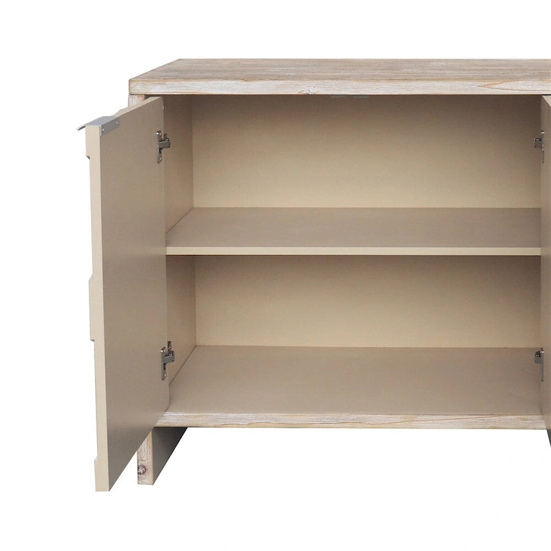 Credenza a 4 ante in legno stile rustico