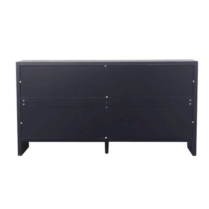Credenza a buffet in legno a 4 ante stile rustico