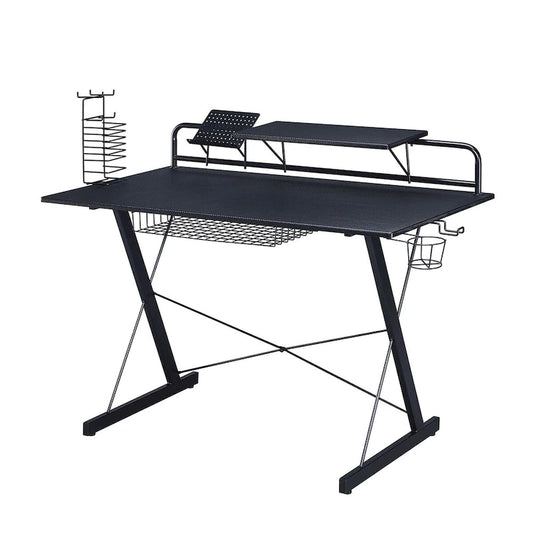 Scrivania da Gaming con Ripiani Techni Sport Carbon Computer