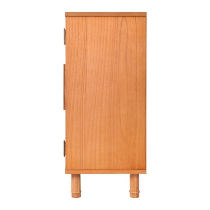 Hopper Studio Delancey Mobiletto a 2 ante in legno biondo chiaro