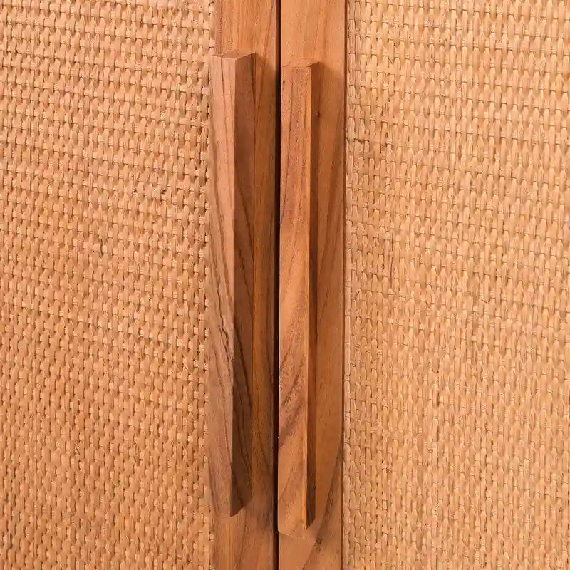 Hopper Studio Delancey Mobiletto a 2 ante in legno biondo chiaro