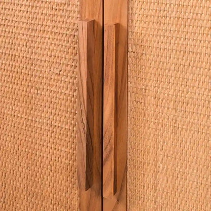 Hopper Studio Delancey Mobiletto a 2 ante in legno biondo chiaro