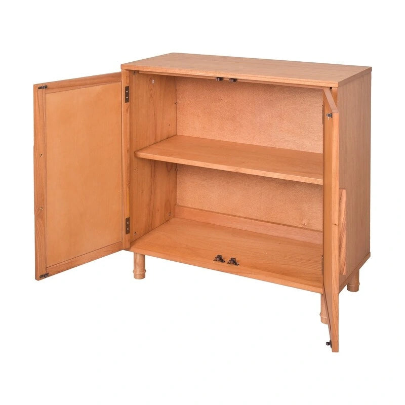 Hopper Studio Delancey Mobiletto a 2 ante in legno biondo chiaro