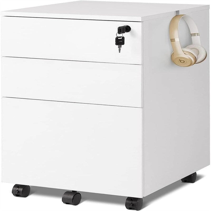 Classificatore a 3 cassetti con serratura - 17,7P x 15,5L x 25,8A
