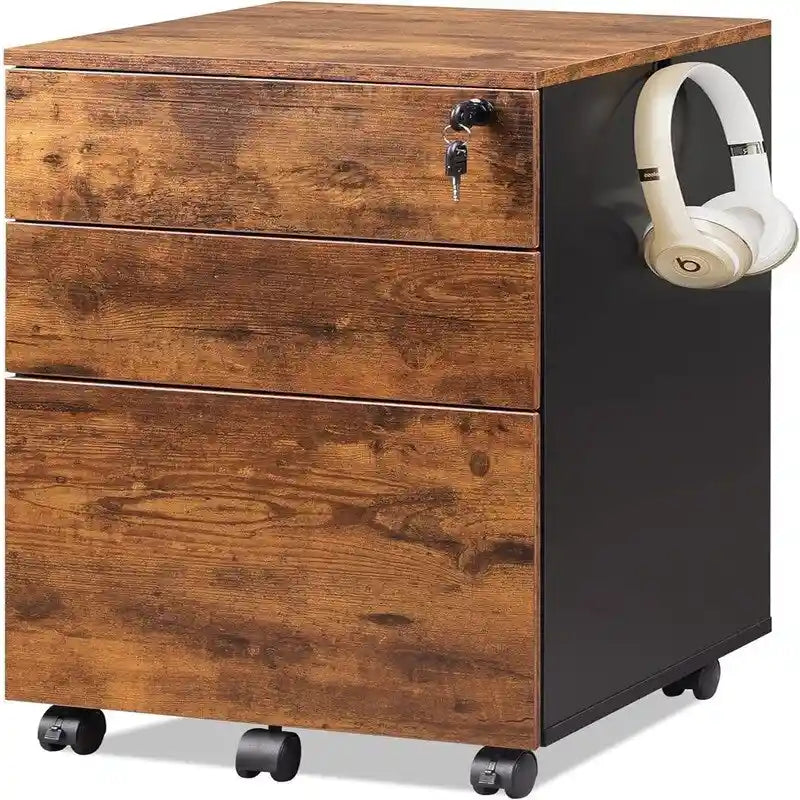 Classificatore a 3 cassetti con serratura - 17,7P x 15,5L x 25,8A