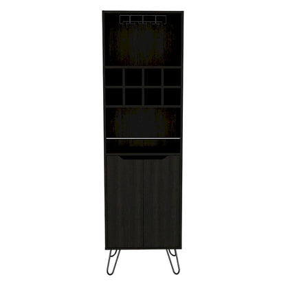 Mobile Bar per Cucina, Sala da Pranzo, Soggiorno, Nero