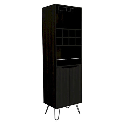 Mobile Bar per Cucina, Sala da Pranzo, Soggiorno, Nero