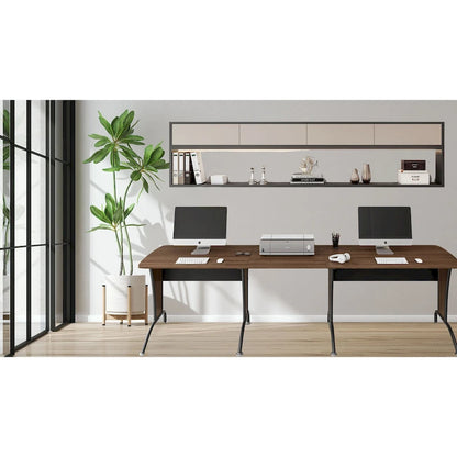 Scrivania per computer Deluxe in stile loft a L o dritta