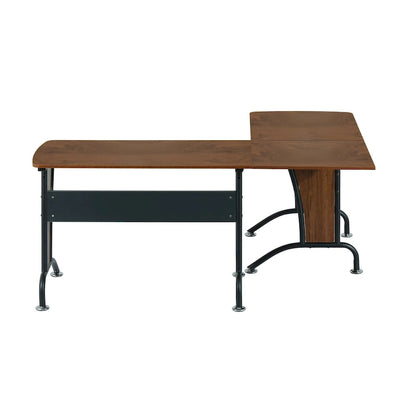 Scrivania per computer Deluxe in stile loft a L o dritta
